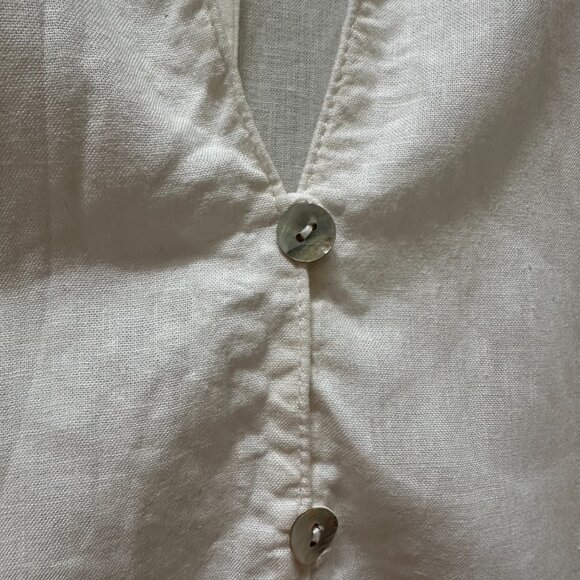 Off-White Linen Shirt by Dress To - Picture 5 of 5